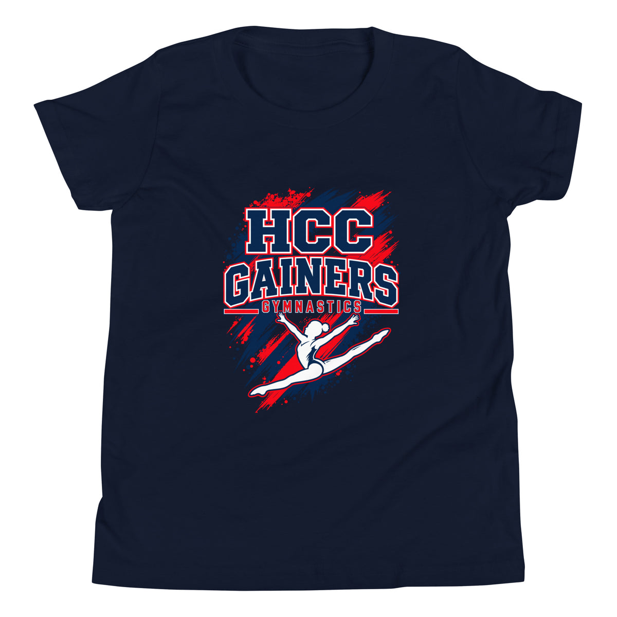 Performance | Youth T-Shirt | HCC Gymnastics | Crest Logo