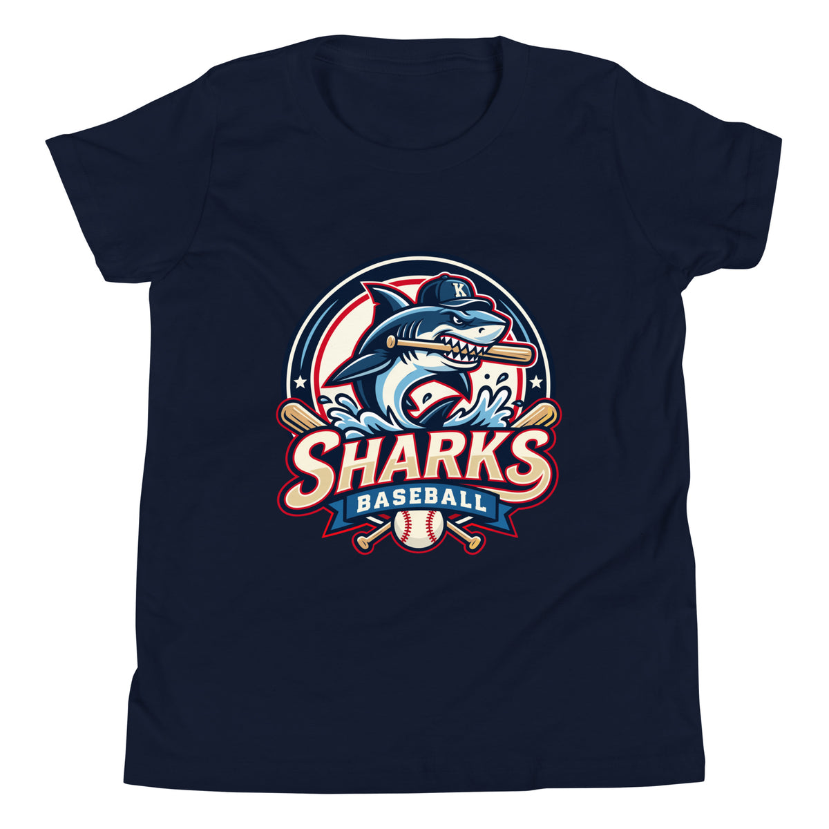 Performance | Youth T-Shirt | Sharks Diamond Sports | Emblem Logo