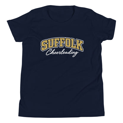 Performance | Youth T-Shirt | Suffolk University Cheerleading | Valor Logo