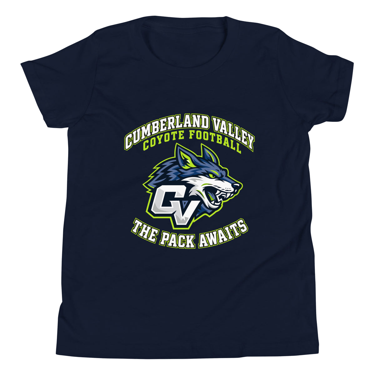 Performance | Youth T-Shirt | Cumberland Valley Coyotes Football | Emblem Logo