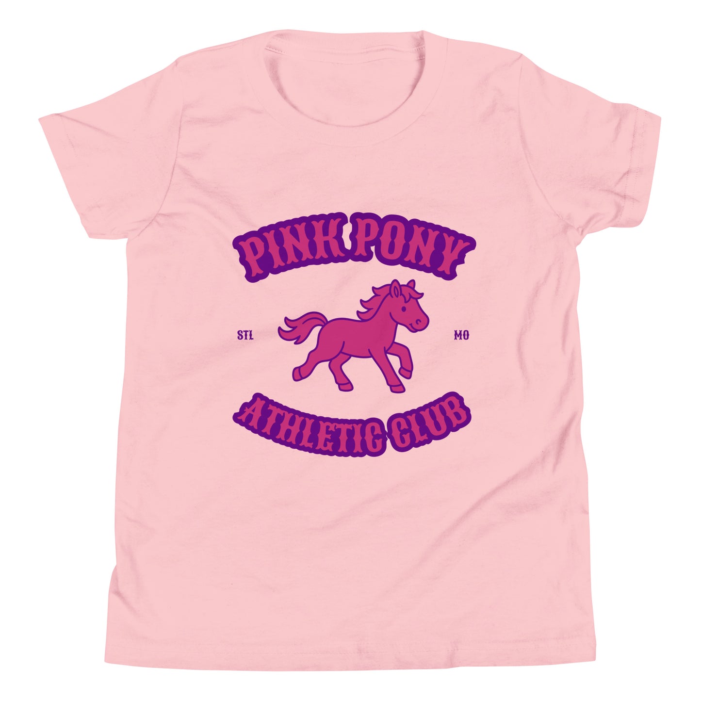Performance | Youth T-Shirt | Pink Pony Athletic Club | Crest Logo