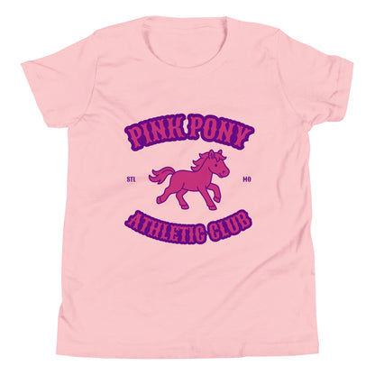 Performance | Youth T-Shirt | Pink Pony Athletic Club | Crest Logo