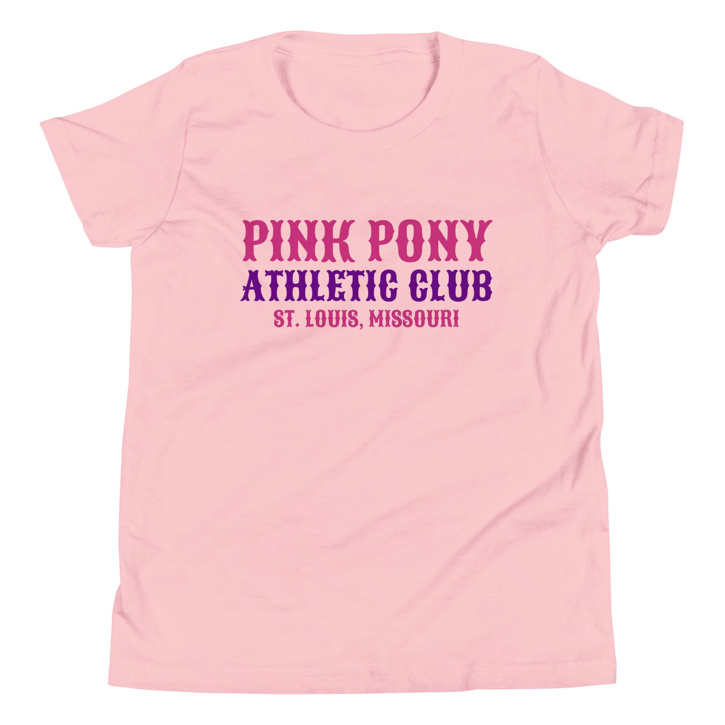 Performance | Youth T-Shirt | Pink Pony Athletic Club | Athletic Wordmark Logo