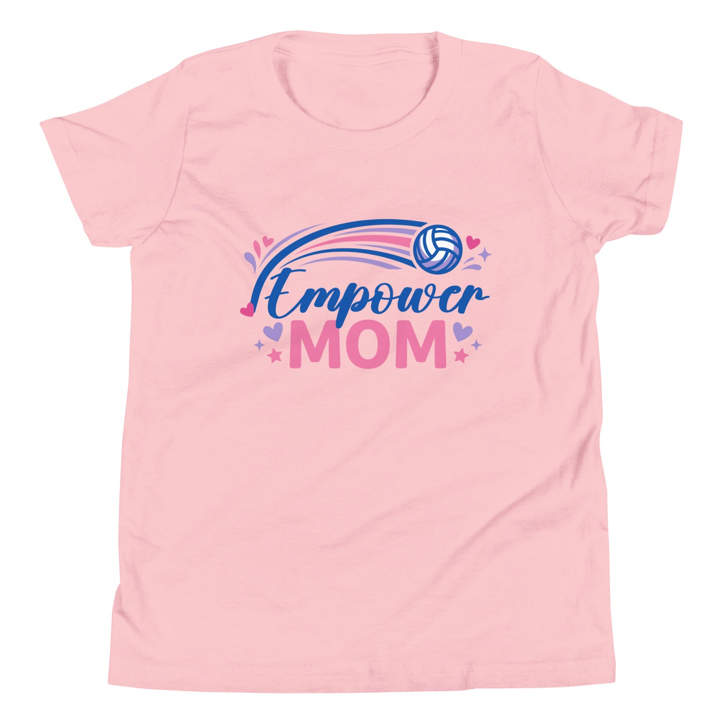 Performance | Youth T-Shirt | Empower Volleyball Club | Mom Crest Logo