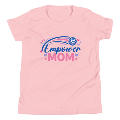 Performance | Youth T-Shirt | Empower Volleyball Club | Mom Crest Logo