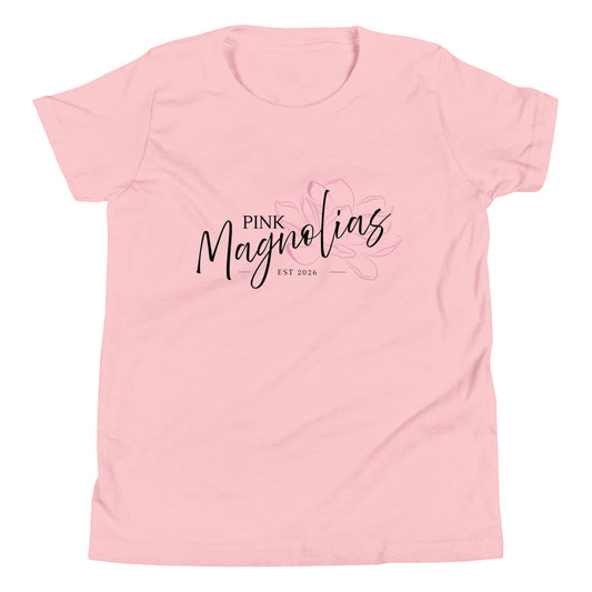 Performance | Youth T-Shirt | Pink Magnolias Dance | Lettermark Logo