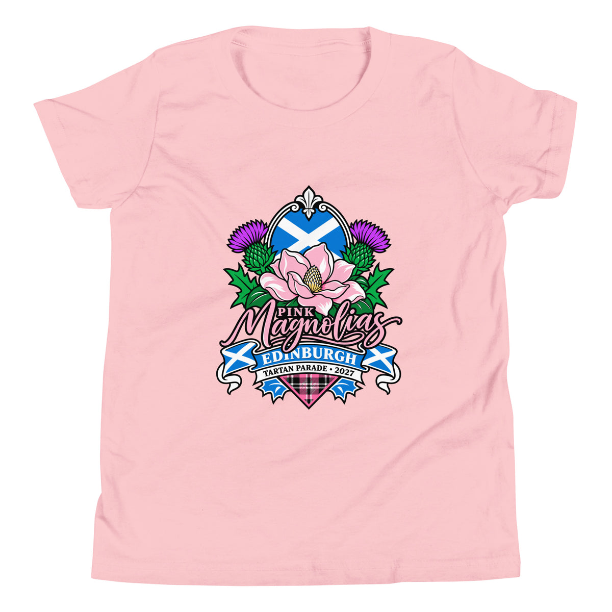 Performance | Youth T-Shirt | Pink Magnolias Dance | Valor Logo