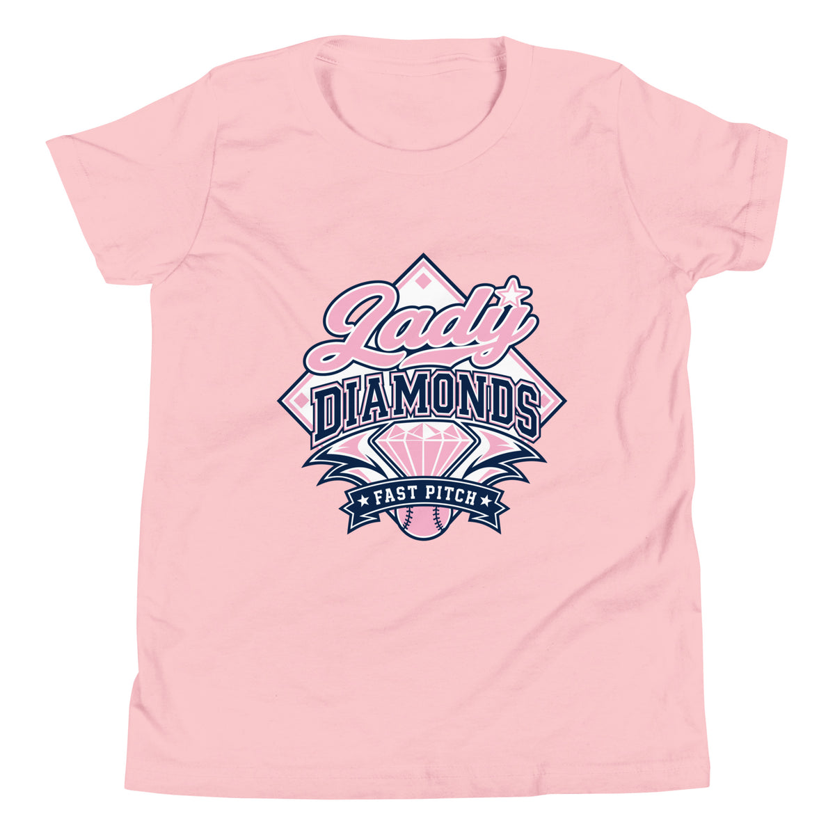 Performance | Youth T-Shirt | Lady Diamonds | Emblem Logo