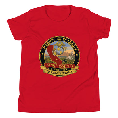 Performance | Youth T-Shirt | Marine Corps League kings County Det 455 | Shield Logo