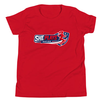 Performance | Youth T-Shirt | She Plays Nation | Crest Logo
