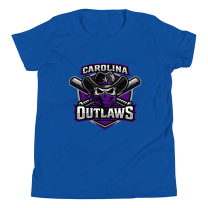 Performance | Youth T-Shirt | Carolina Outlaws Baseball | Shield Logo