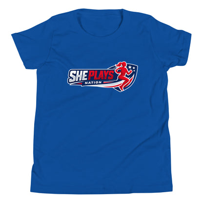 Performance | Youth T-Shirt | She Plays Nation | Crest Logo