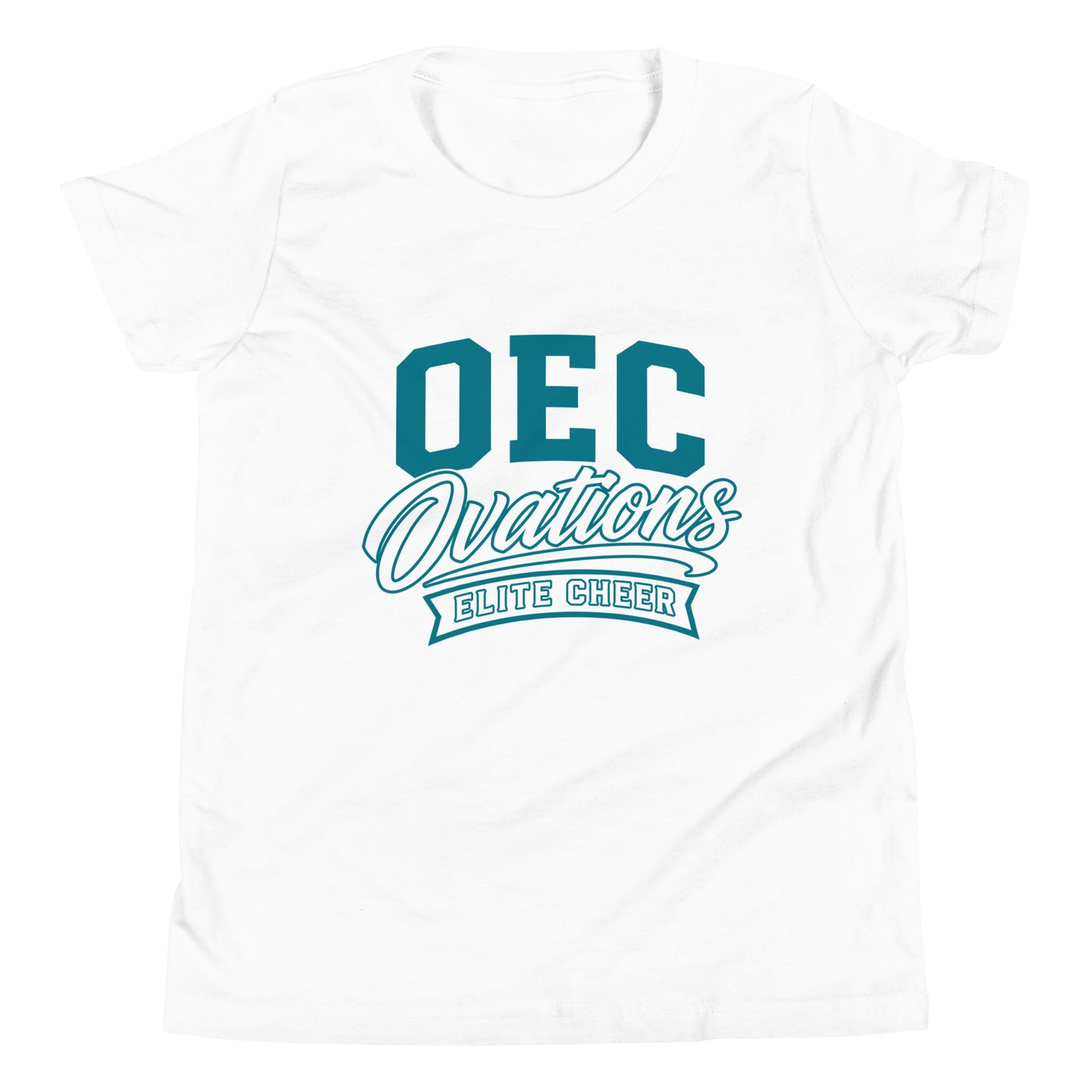 Performance | Youth T-Shirt | Ovations Elite Cheer | Emblem Logo