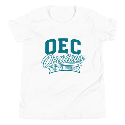 Performance | Youth T-Shirt | Ovations Elite Cheer | Emblem Logo