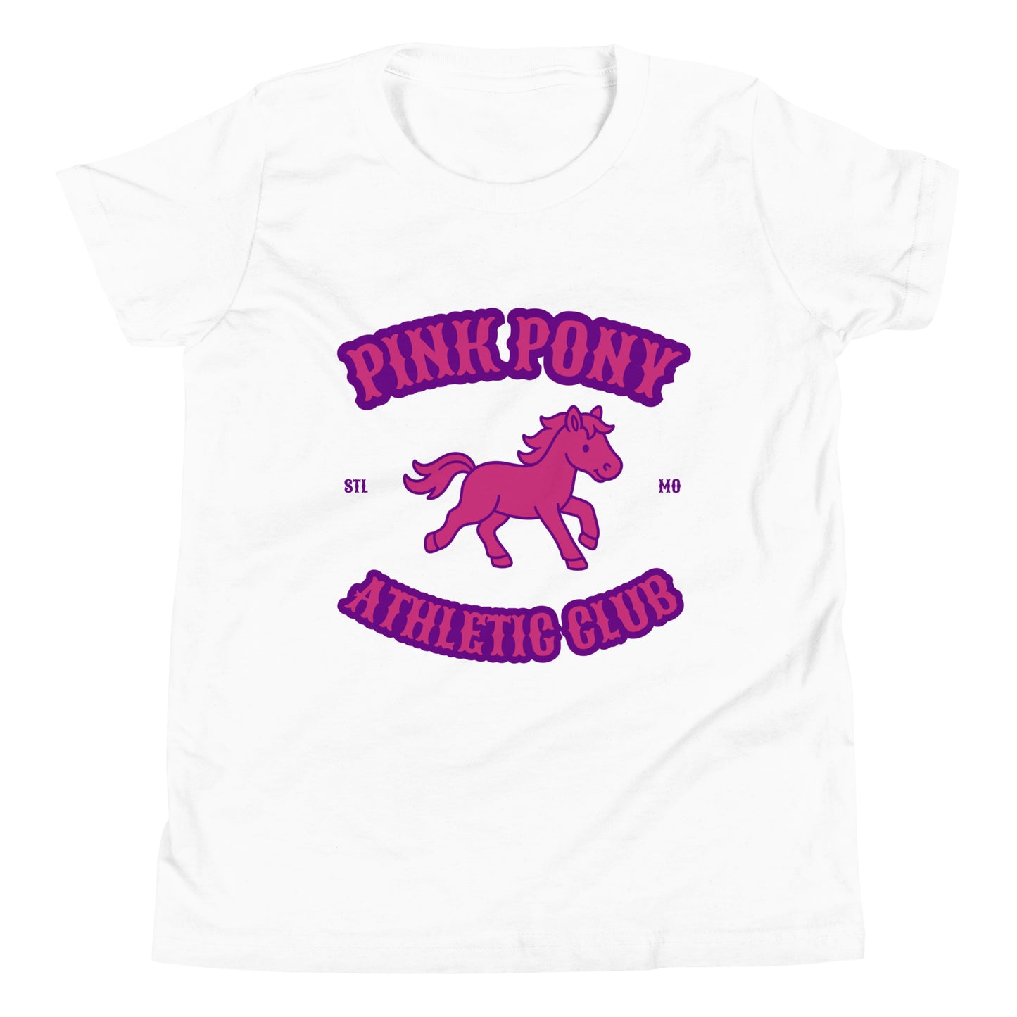 Performance | Youth T-Shirt | Pink Pony Athletic Club | Crest Logo
