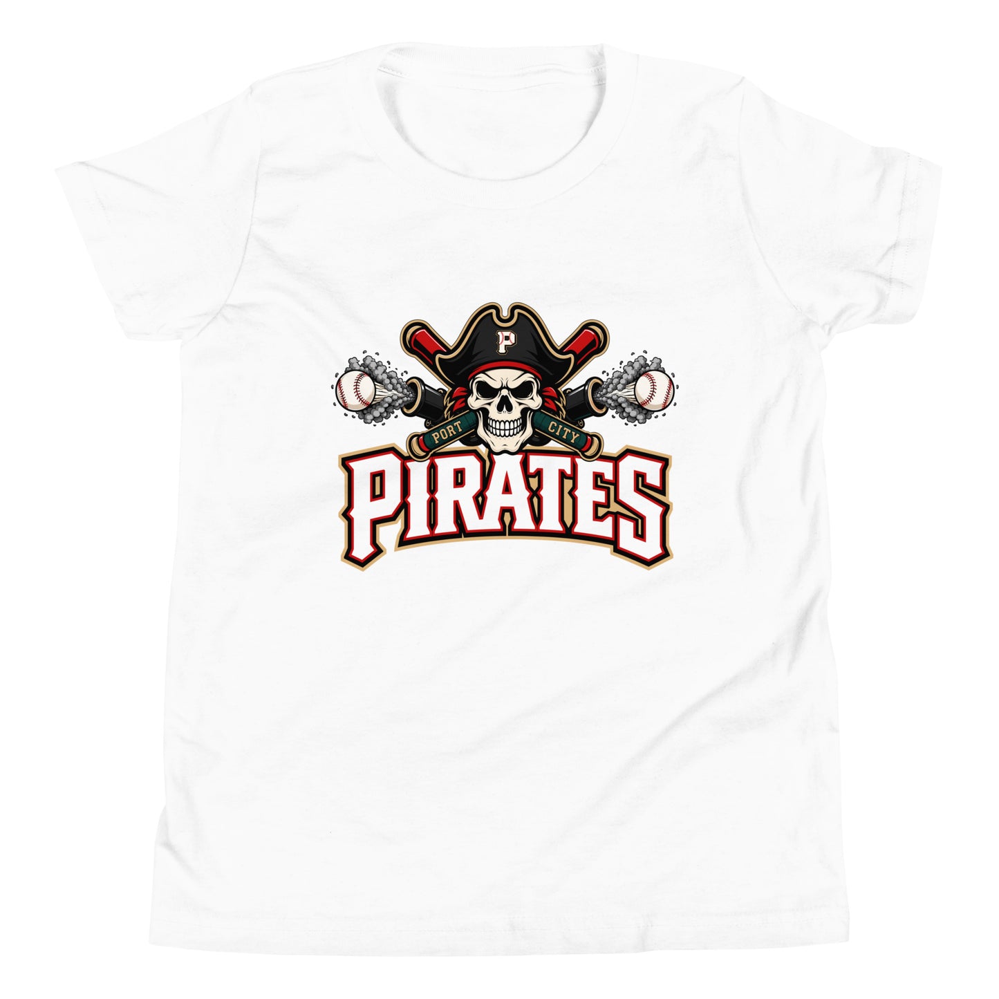 Performance | Youth T-Shirt | Port City Pirates | Cannonball Portside Logo