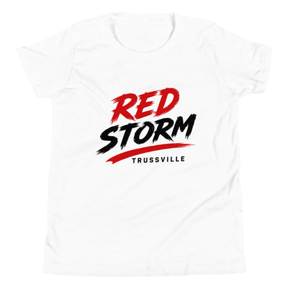 Performance | Youth T-Shirt | Red Storm | Modern Script Logo