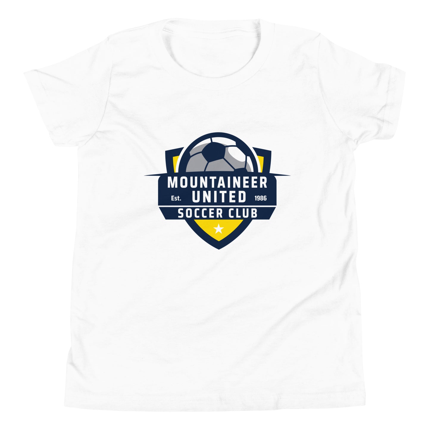 Performance | Youth T-Shirt | Mountaineer United Soccer Club | Alpine Crest Logo