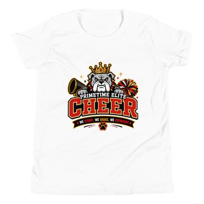 Performance | Youth T-Shirt | PTE Bulldog Cheer | Crest Logo