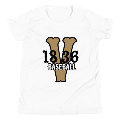 Performance | Youth T-Shirt | 1836 Volunteers Baseball | Crest Logo
