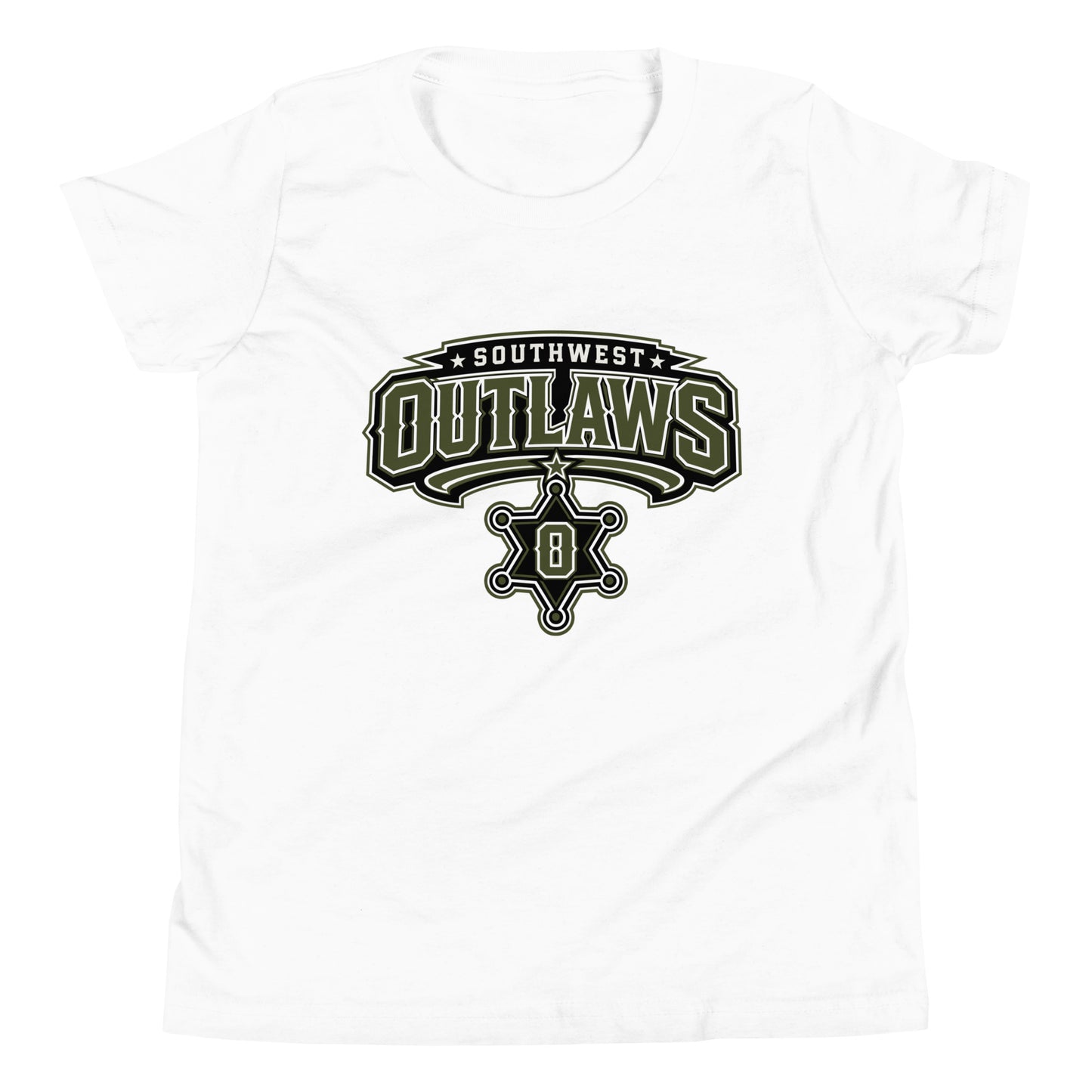 Performance | Youth T-Shirt | Southwest Outlaws | Frontier Athletics Logo