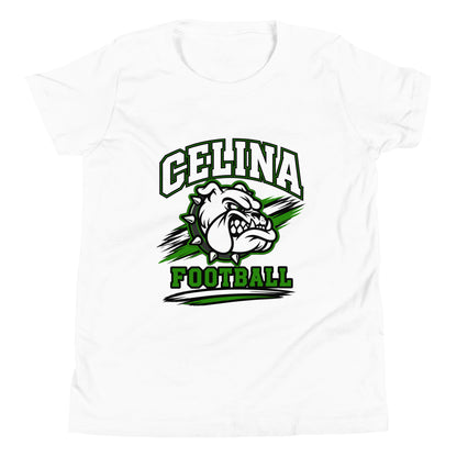 Performance | Youth T-Shirt | Celina Black Football | Emblem Logo