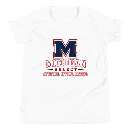 Performance | Youth T-Shirt | Michigan Select Baseball | Crest Logo