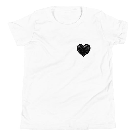 Performance | Youth T-Shirt | Obsidian Heartbeat | Heart Crest Logo
