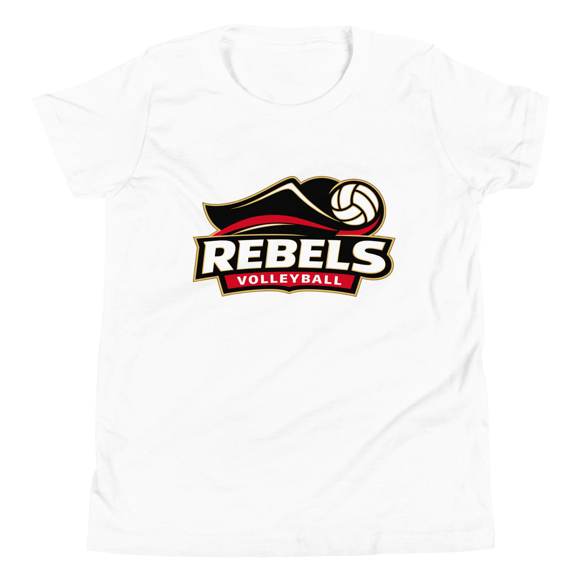 Performance | Youth T-Shirt | Rebels Volleyball Club | Crest Logo