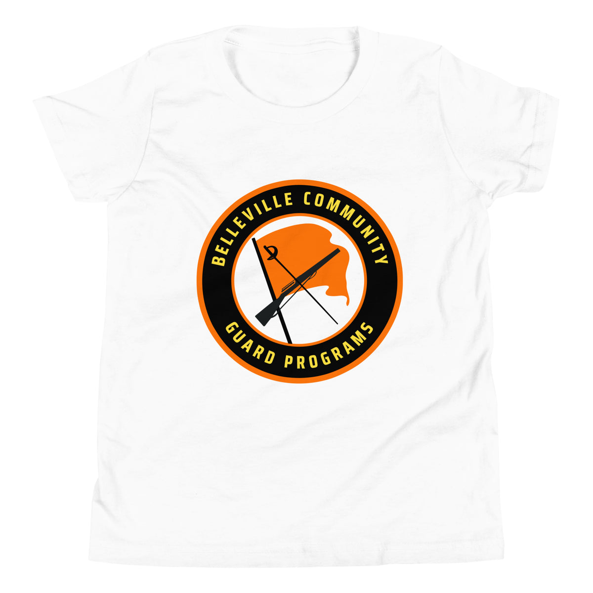 Performance | Youth T-Shirt | Belleville Community Guard Programs | Badge Logo