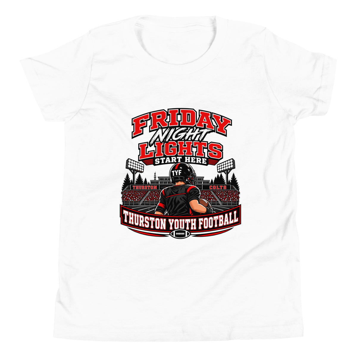 Performance | Youth T-Shirt | Thurston Youth Football | Vanguard Logo