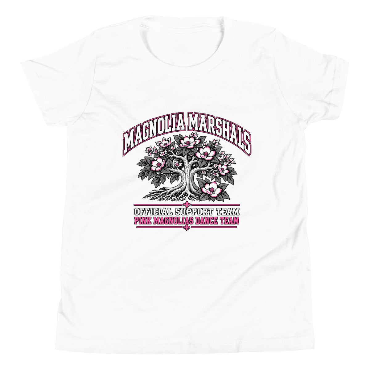 Performance | Youth T-Shirt | Pink Magnolias Dance | Crest Logo
