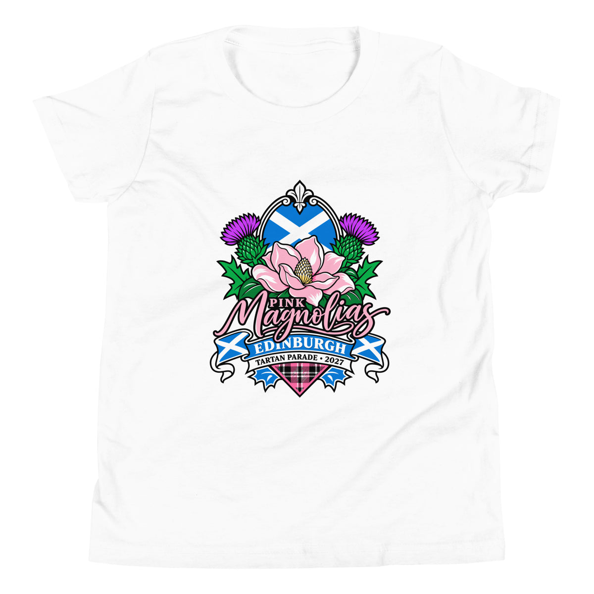 Performance | Youth T-Shirt | Pink Magnolias Dance | Valor Logo