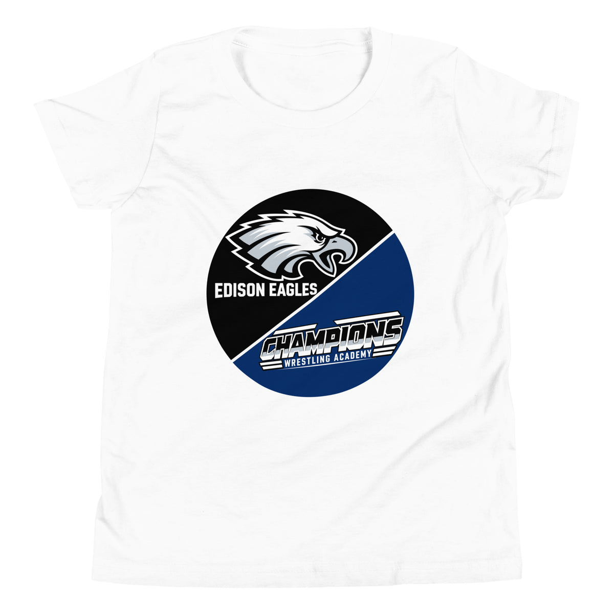 Performance | Youth T-Shirt | Edison Eagles/CWA Wrestling | Badge Logo