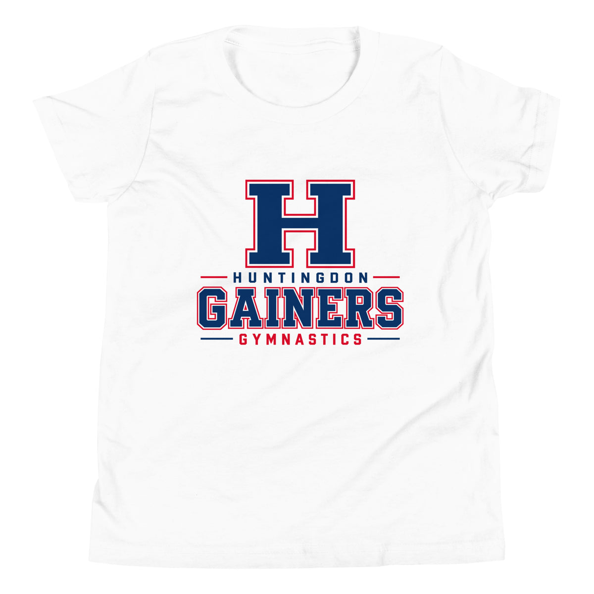 Performance | Youth T-Shirt | HCC Gymnastics | Gainers Emblem Logo